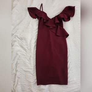 Burgundy Pretty Dress
